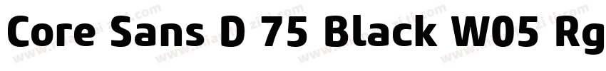 Core Sans D 75 Black W05 Rg字体转换